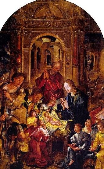 Gregorio Lopes Adoration of Shepherds Germany oil painting art